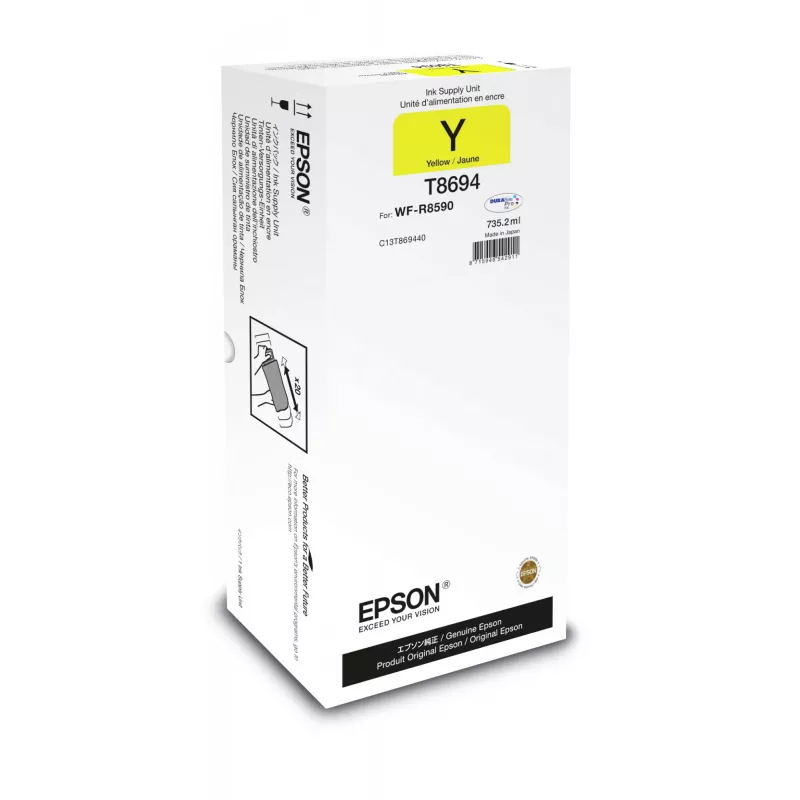 Tindikassett XXL Epson C13T869440 Kollane