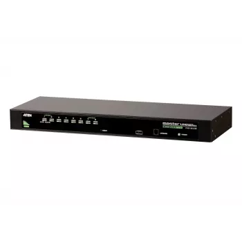 ATEN 8-pordiline USB - PS/2 VGA KVM-lüliti, 2048 x 1536 pikslit, QXGA, riiulipaigaldus, 5 W, 1U, must