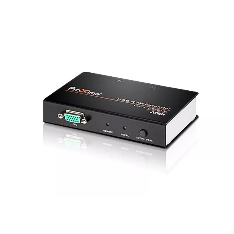 ATEN USB VGA KVM pikendaja (150m), Saatja ja vastuvõtja, Juhtmega, 150 m, Cat5e, 1920 x 1200, 1600 x 1200, 1280 x 1024, Must, Hall