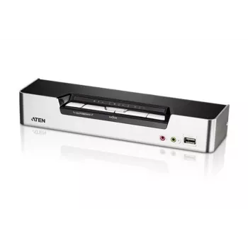 ATEN 4-pordiline USB HDMI KVM-lüliti heli ja USB 2.0 jaoturiga (KVM-kaablid kaasas)