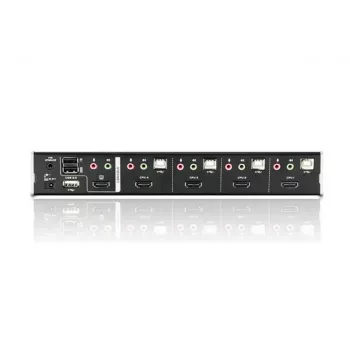ATEN 4-pordiline USB HDMI KVM-lüliti heli ja USB 2.0 jaoturiga (KVM-kaablid kaasas)