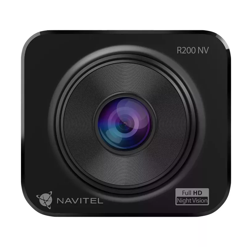 Dashcam Navitel R200 NV — Full HD 1920×1080, 140° vaade, 2-tolline ekraan, MicroSD kuni 64 GB, aku ja sigaretisüütaja toide
