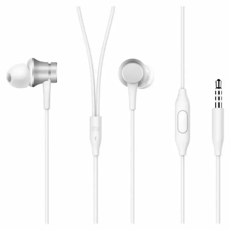 Xiaomi Mi kõrvasisesed kõrvaklapid Basic peakomplekt 3,5 mm pistik Hõbedane, Valge