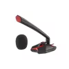 GENESIS Radium 200 must, punane arvutimikrofon