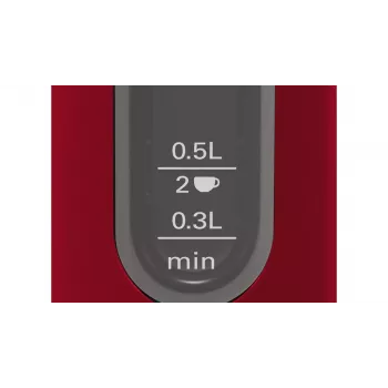 Elektriline veekeetja Bosch TWK4P434 — 1,7 L, 2400 W, must/punane