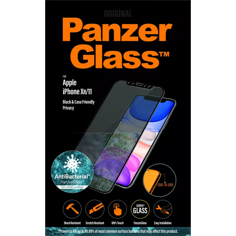 PanzerGlass ® Privaatsuskaitse ekraanikaitse iPhone 11 | XR | Äärest ääreni