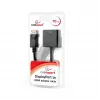 GEMBIRD DisplayPort-HDMI adapterkaabel – must, blisterpakend