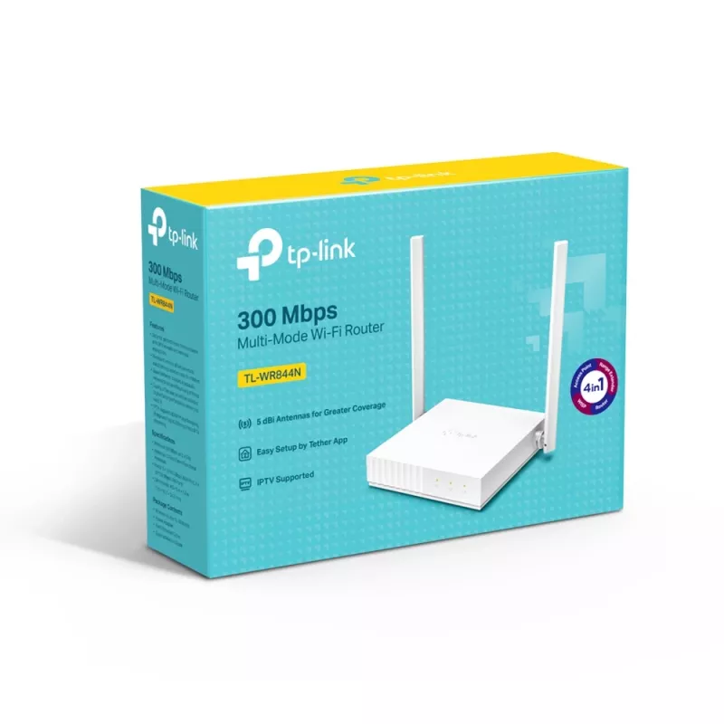 TP-Link TL-WR844N traadita ruuter Fast Ethernet Single-band (2,4 GHz) Valge