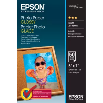 Läikiv fotopaber Epson C13S042545 13x18cm 50 lehte