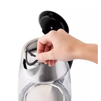 Elektriline veekeetja ETA ETA915390000 — 1,5 L, 2200 W, roostevaba teras ja läbipaistev klaas, must
