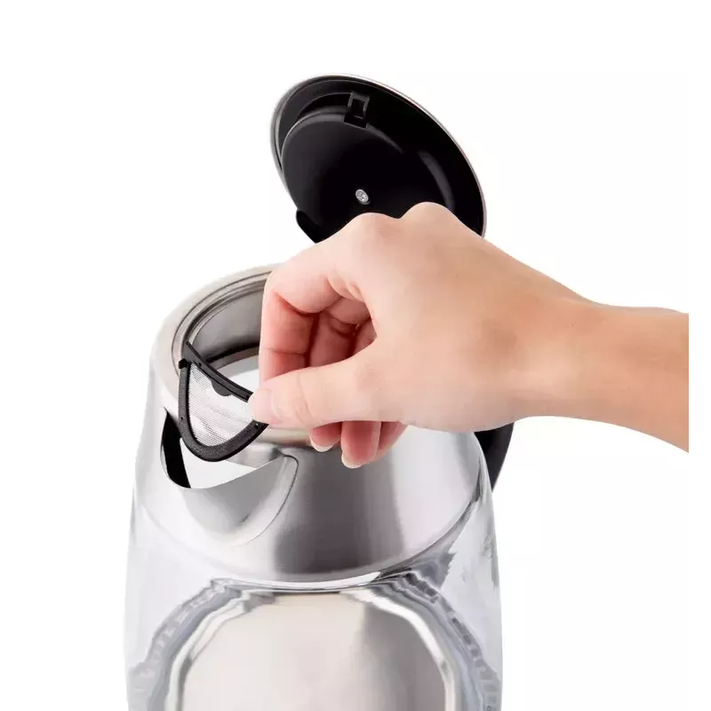 Elektriline veekeetja ETA ETA915390000 — 1,5 L, 2200 W, roostevaba teras ja läbipaistev klaas, must