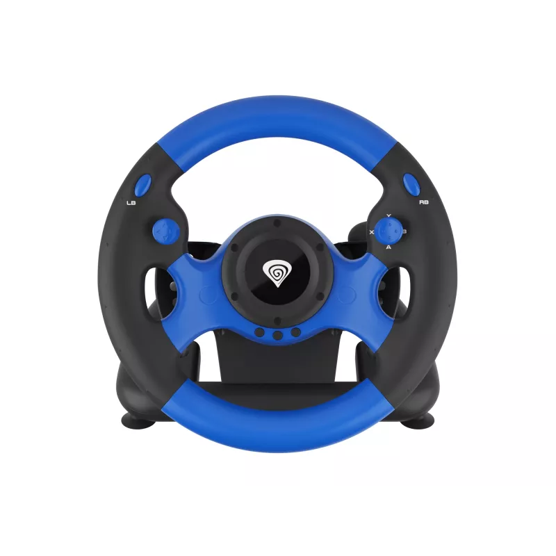 GENESIS Seaborg 350 Must, Blue USB rool + pedaalid Nintendo Switch, PC, PlayStation 4, Playstation 3, Xbox 360, Xbox One, Xbox Series S, Xbox Series X