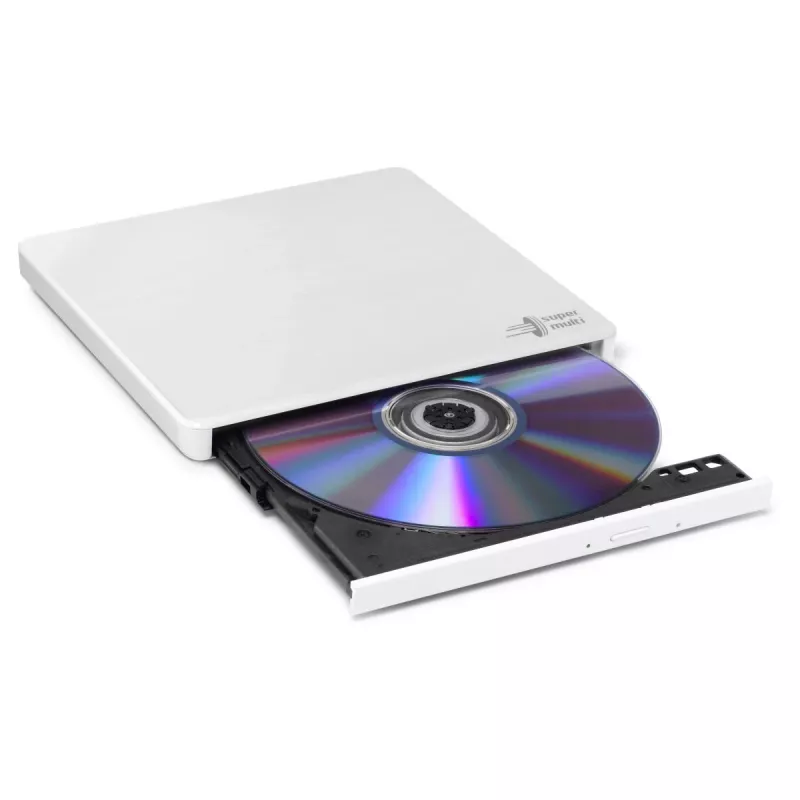 HITACHI-LG DATA STORAGE õhuke kaasaskantav DVD-kirjutaja - Gp60nw60 - USB 2.0 - valge