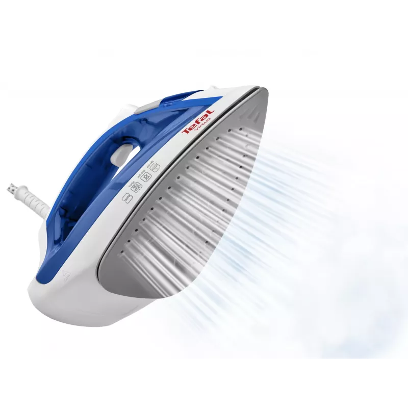 Aurutriikraud Tefal Virtuo FV1711 — 1800 W, Durilium tallaplaat, 0,2 L paak, vertikaalne aur, violetne/valge