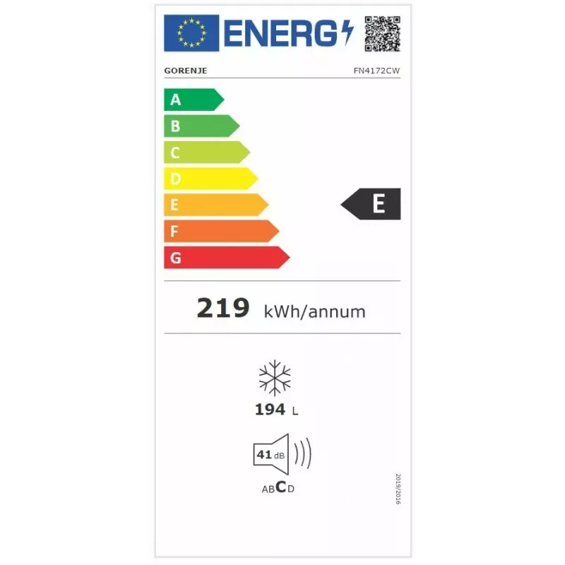 Gorenje FN4172CW püstik-sügavkülmik eraldiseisev 194 L valge