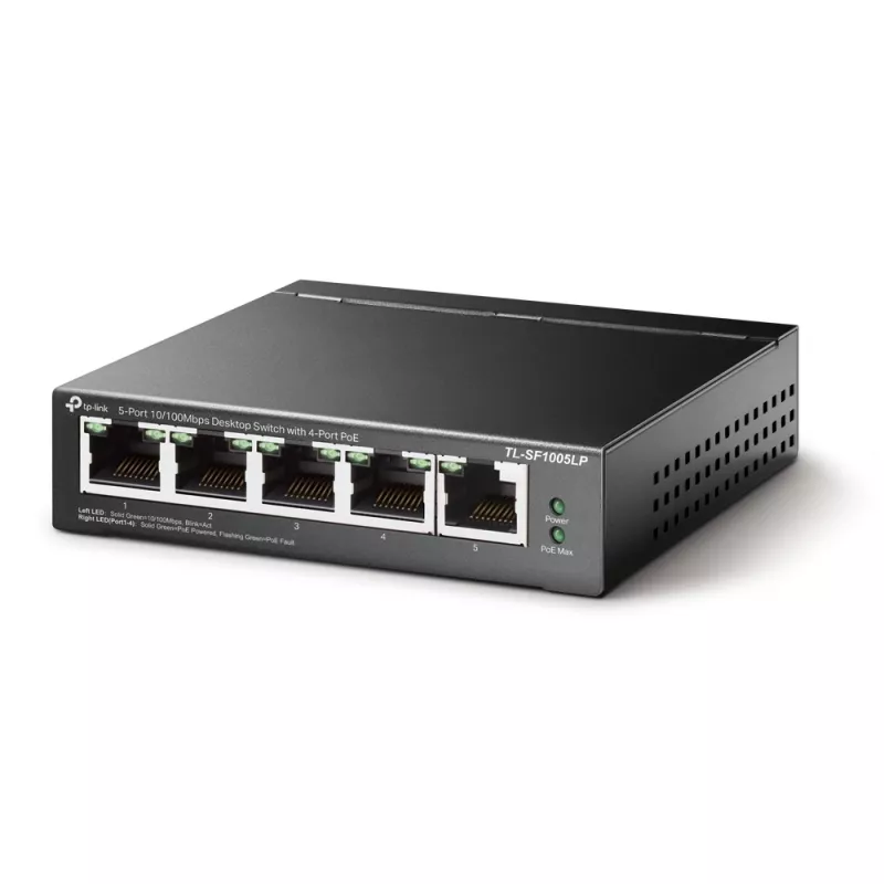 Haldamatu lüliti TP-Link TL-SF1005LP 5-port 10/100Mbps 4 PoE-portiga