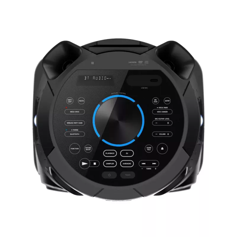 Sony MHC-V73D võimas Bluetooth® peokõlar koos igas suunas leviva peoheli ja valgusega