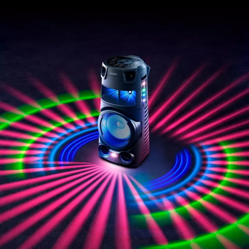 Sony MHC-V73D võimas Bluetooth® peokõlar koos igas suunas leviva peoheli ja valgusega