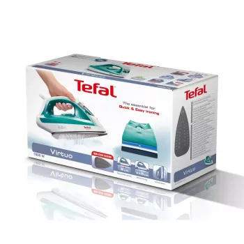 Aurutriikraud Tefal Virtuo FV1710 — 1800 W, 80 g/min aurulöök, vertikaalne aur, roheline/valge