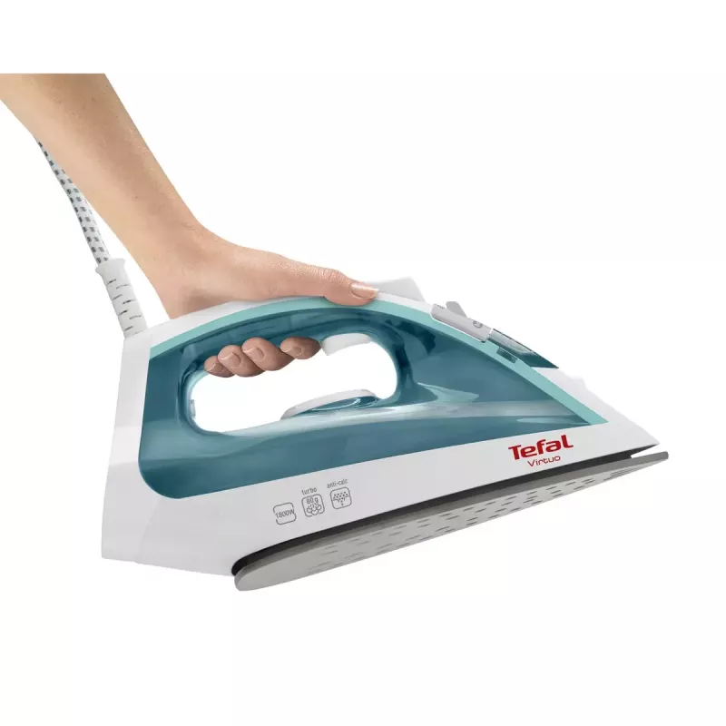 Aurutriikraud Tefal Virtuo FV1710 — 1800 W, 80 g/min aurulöök, vertikaalne aur, roheline/valge