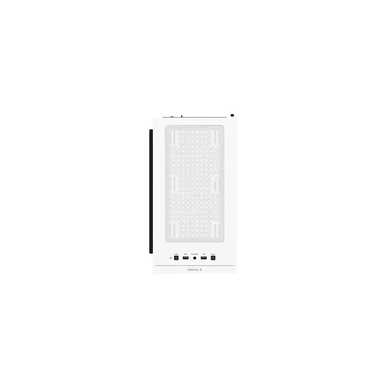 Arvuti korpus DeepCool MACUBE 110 WH Midi Tower — Valge, karastatud klaas, microATX, kuni 320 mm GPU, 165 mm CPU jahuti, 2x3,5 tolli + 2x2,5 tolli pesad