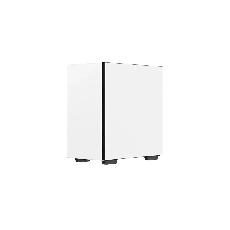 Arvuti korpus DeepCool MACUBE 110 WH Midi Tower — Valge, karastatud klaas, microATX, kuni 320 mm GPU, 165 mm CPU jahuti, 2x3,5 tolli + 2x2,5 tolli pesad