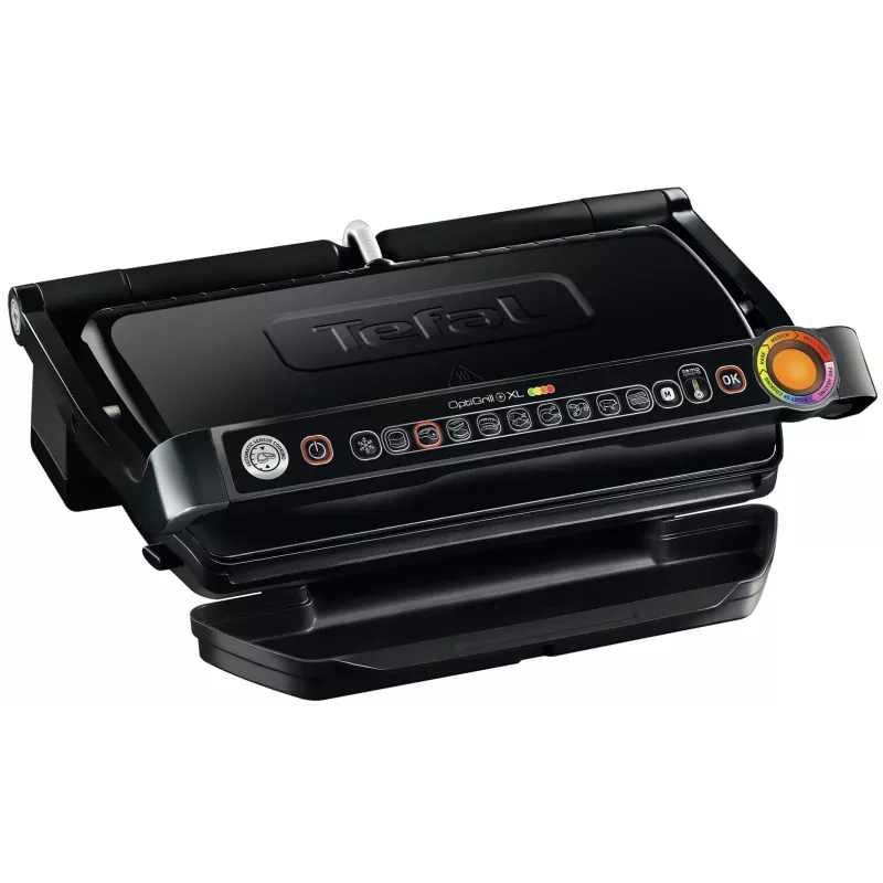 Kontaktgrill Tefal GC7228 — kontaktgrill, 800 cm² küpsetuspind, reguleeritav termostaat, must roostevaba teras