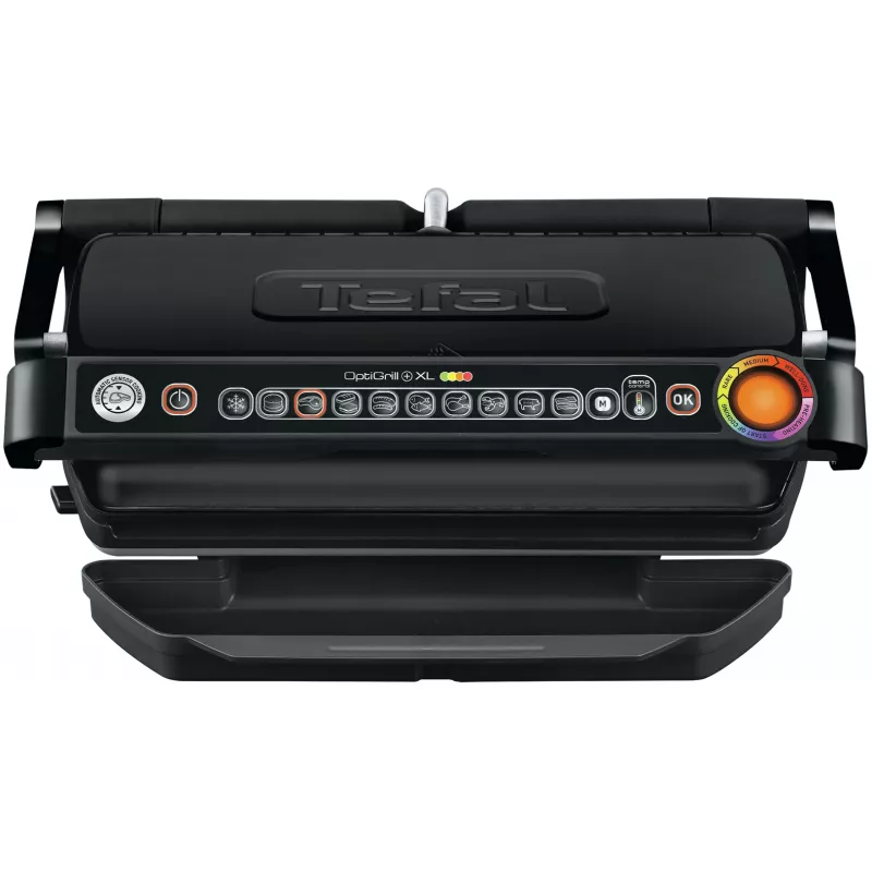 Kontaktgrill Tefal GC7228 — kontaktgrill, 800 cm² küpsetuspind, reguleeritav termostaat, must roostevaba teras