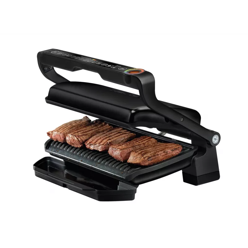 Kontaktgrill Tefal GC7228 — kontaktgrill, 800 cm² küpsetuspind, reguleeritav termostaat, must roostevaba teras