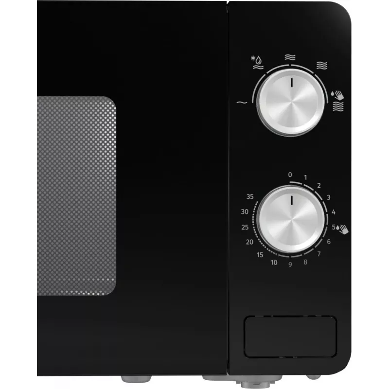 Solo mikrolaineahi Gorenje MO20E1B — 20 L, 800 W, 5 võimsustaset, 270 mm pöördlaud, must