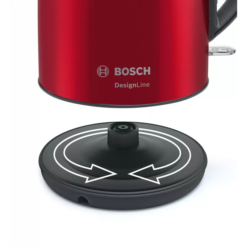 Bosch TWK3P424 elektriline veekeetja 1,7 L 2400 W Hall, Punane