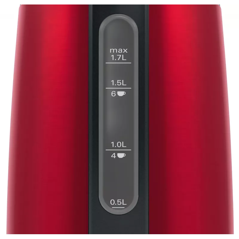 Bosch TWK3P424 elektriline veekeetja 1,7 L 2400 W Hall, Punane