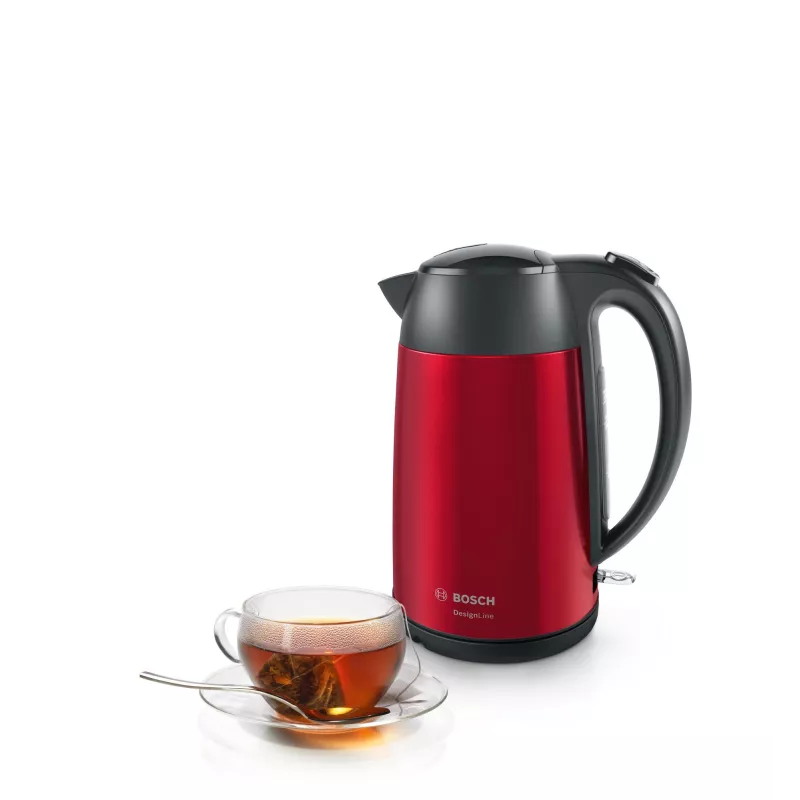 Bosch TWK3P424 elektriline veekeetja 1,7 L 2400 W Hall, Punane