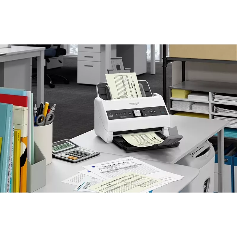 Epson DS-730N lehtedega skanner 600 x 600 DPI A4 must, hall