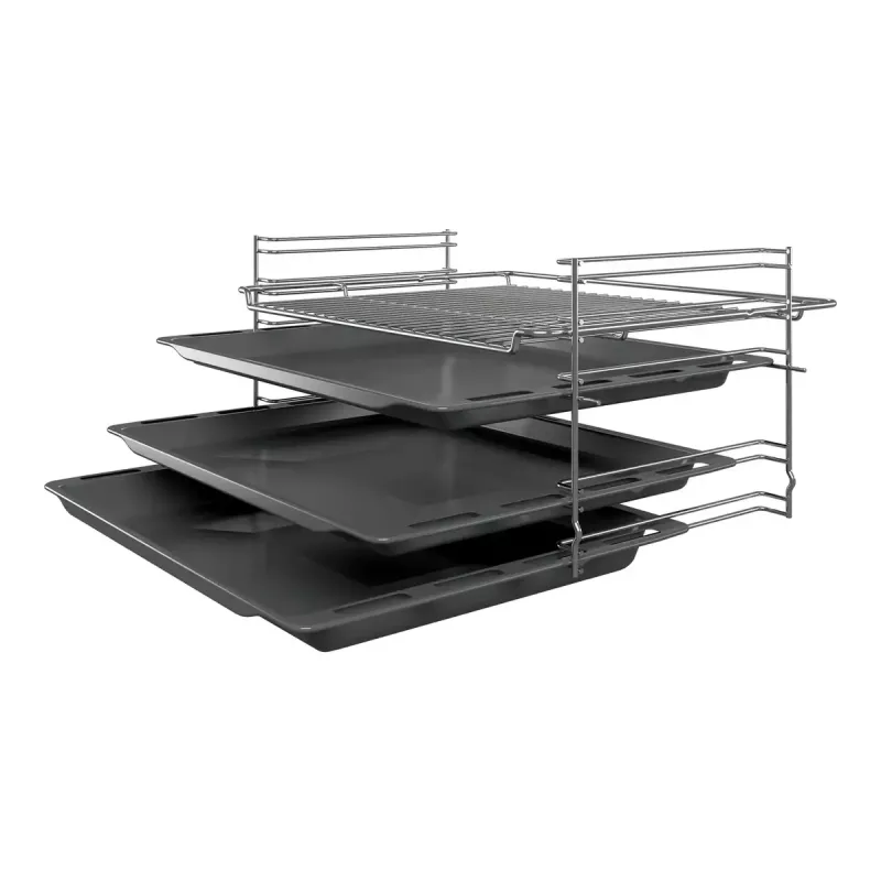 Pliit Bosch Serie 4 HKR39A250U, keraamiline pliit 4 tsooni, ahi 66 L, roostevaba teras, 600 mm