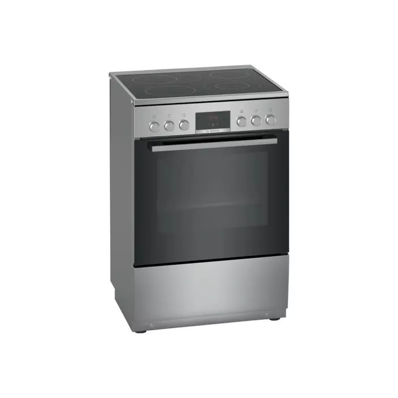 Pliit Bosch Serie 4 HKR39A250U, keraamiline pliit 4 tsooni, ahi 66 L, roostevaba teras, 600 mm