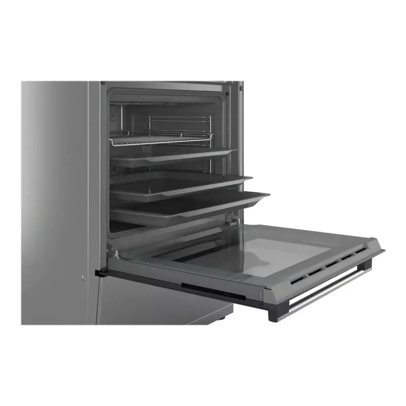 Pliit Bosch Serie 4 HKR39A250U, keraamiline pliit 4 tsooni, ahi 66 L, roostevaba teras, 600 mm