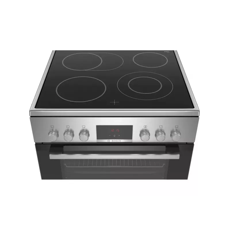 Pliit Bosch Serie 4 HKR39A250U, keraamiline pliit 4 tsooni, ahi 66 L, roostevaba teras, 600 mm