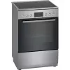 Pliit Bosch Serie 4 HKR39A250U, keraamiline pliit 4 tsooni, ahi 66 L, roostevaba teras, 600 mm