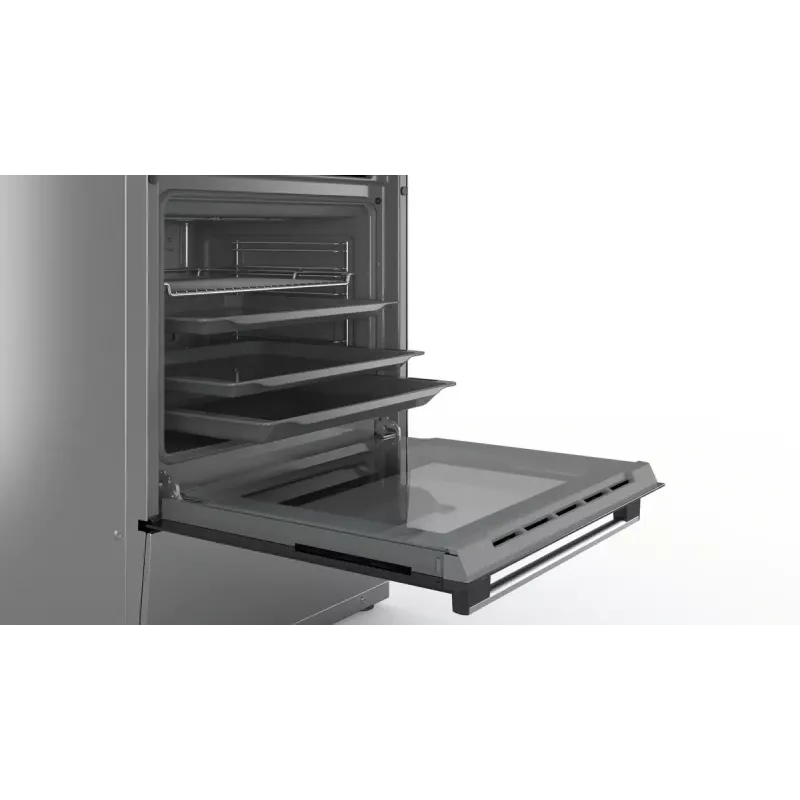 Pliit Bosch Serie 4 HKR39A250U, keraamiline pliit 4 tsooni, ahi 66 L, roostevaba teras, 600 mm