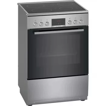 Pliit Bosch Serie 4 HKR39A250U, keraamiline pliit 4 tsooni, ahi 66 L, roostevaba teras, 600 mm