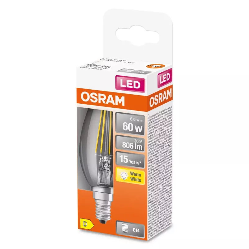 LED-pirn Osram STAR Soe valge 2700 K 5,5 W E14 D