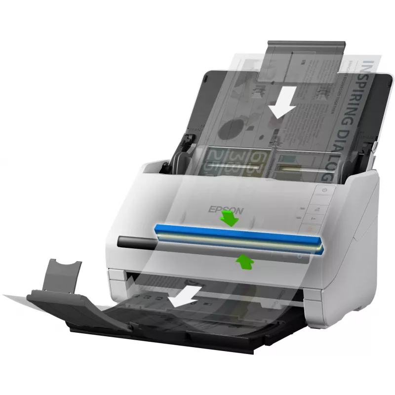 Epson DS-770 II lehtedega skanner 600 x 600 DPI A4 Valge
