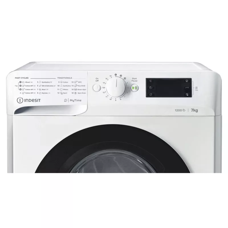 Indesit MTWE 71252 WK EE pesumasin eestlaetav 7 kg 1151 p/min valge