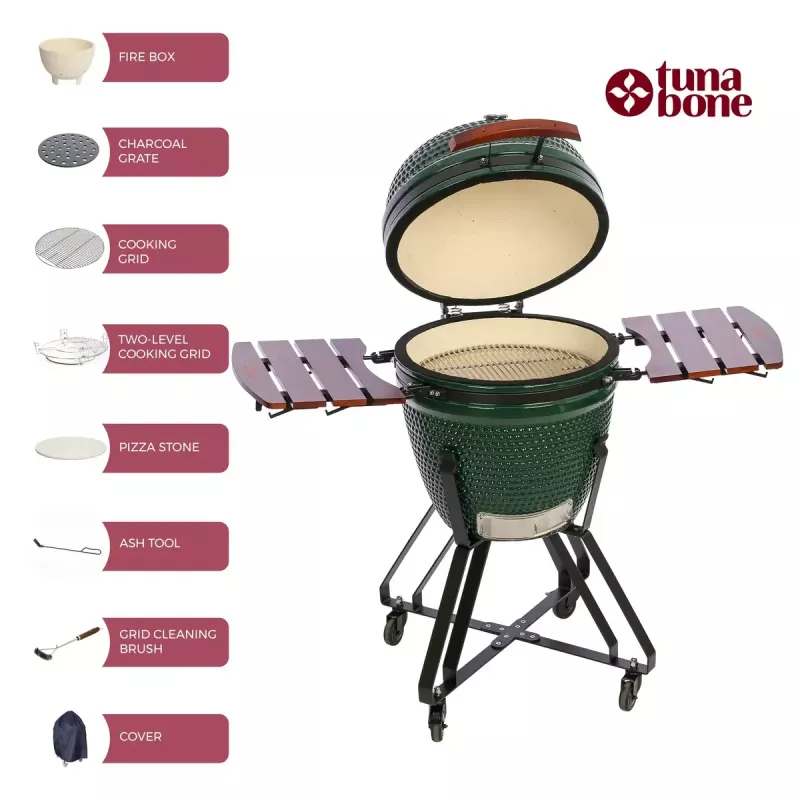Söegrill Kamado TUNABONE TunaBone Classic 21 tolli suurus M roheline