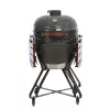 Kamado grill TUNABONE TunaBone Classic 23 tolli (suurus L) keraamilise stiiliga söegrill, 23 tolli küpsetusdiameeter, tumehall