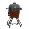 Kamado grill TUNABONE TunaBone Classic 23 tolli (suurus L) keraamilise stiiliga söegrill, 23 tolli küpsetusdiameeter, tumehall