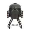 Kamado grill TUNABONE TunaBone Classic 23 tolli (suurus L) keraamilise stiiliga söegrill, 23 tolli küpsetusdiameeter, tumehall