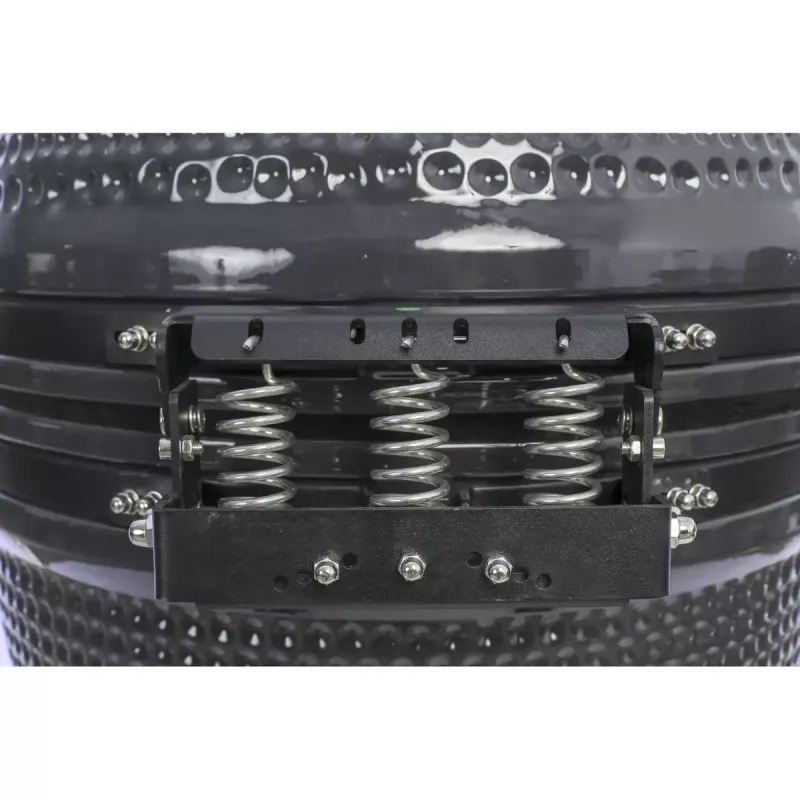 Kamado grill TUNABONE TunaBone Classic 23 tolli (suurus L) keraamilise stiiliga söegrill, 23 tolli küpsetusdiameeter, tumehall