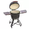 Kamado grill TUNABONE TunaBone Classic 23 tolli (suurus L) keraamilise stiiliga söegrill, 23 tolli küpsetusdiameeter, tumehall